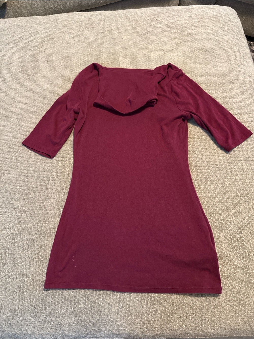 A New Day Burgundy Longline Turtleneck Top Medium